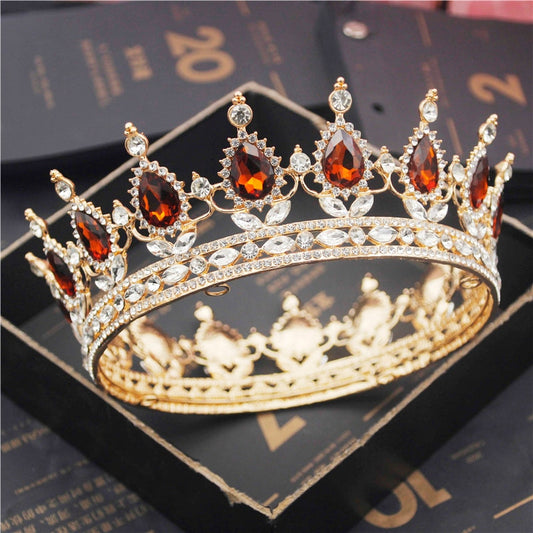 Crystal Queen Tiara Crown Pageant Diadem Wedding