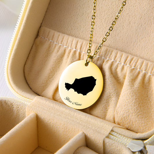 Niger Country Map Necklace - Personalizable Jewelry