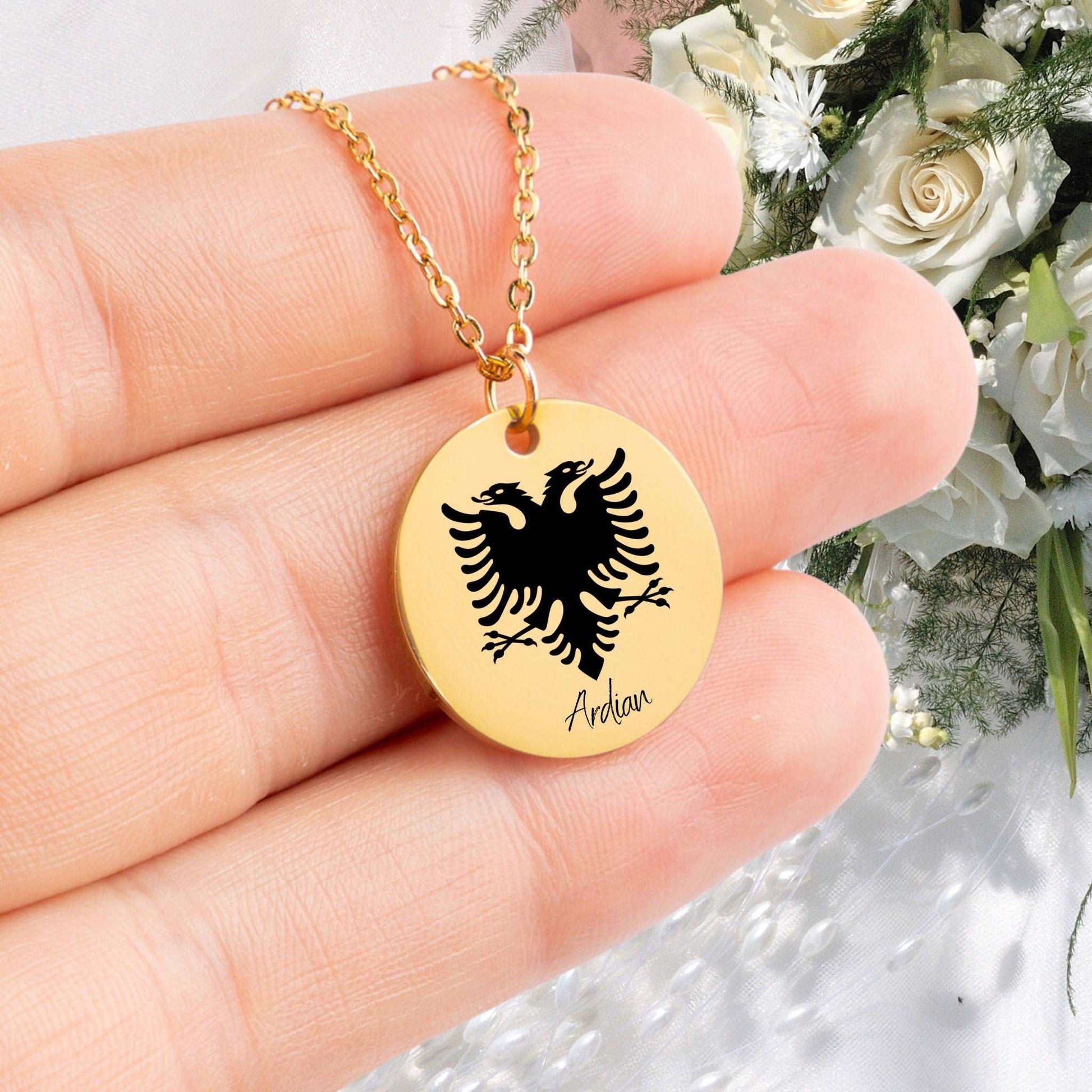 Albania Eagle Emblem - Personalized Gift