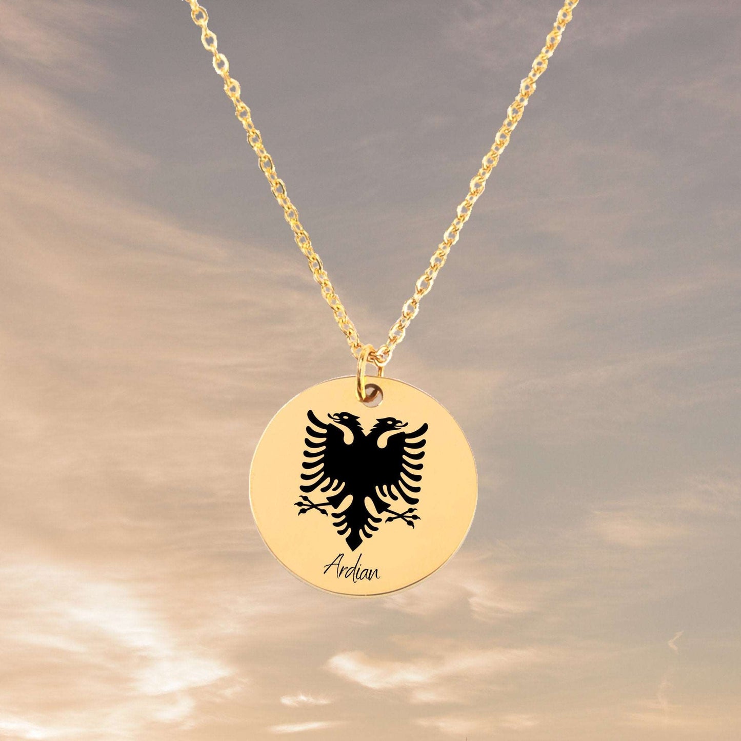 Albania Eagle Emblem - Personalized Gift