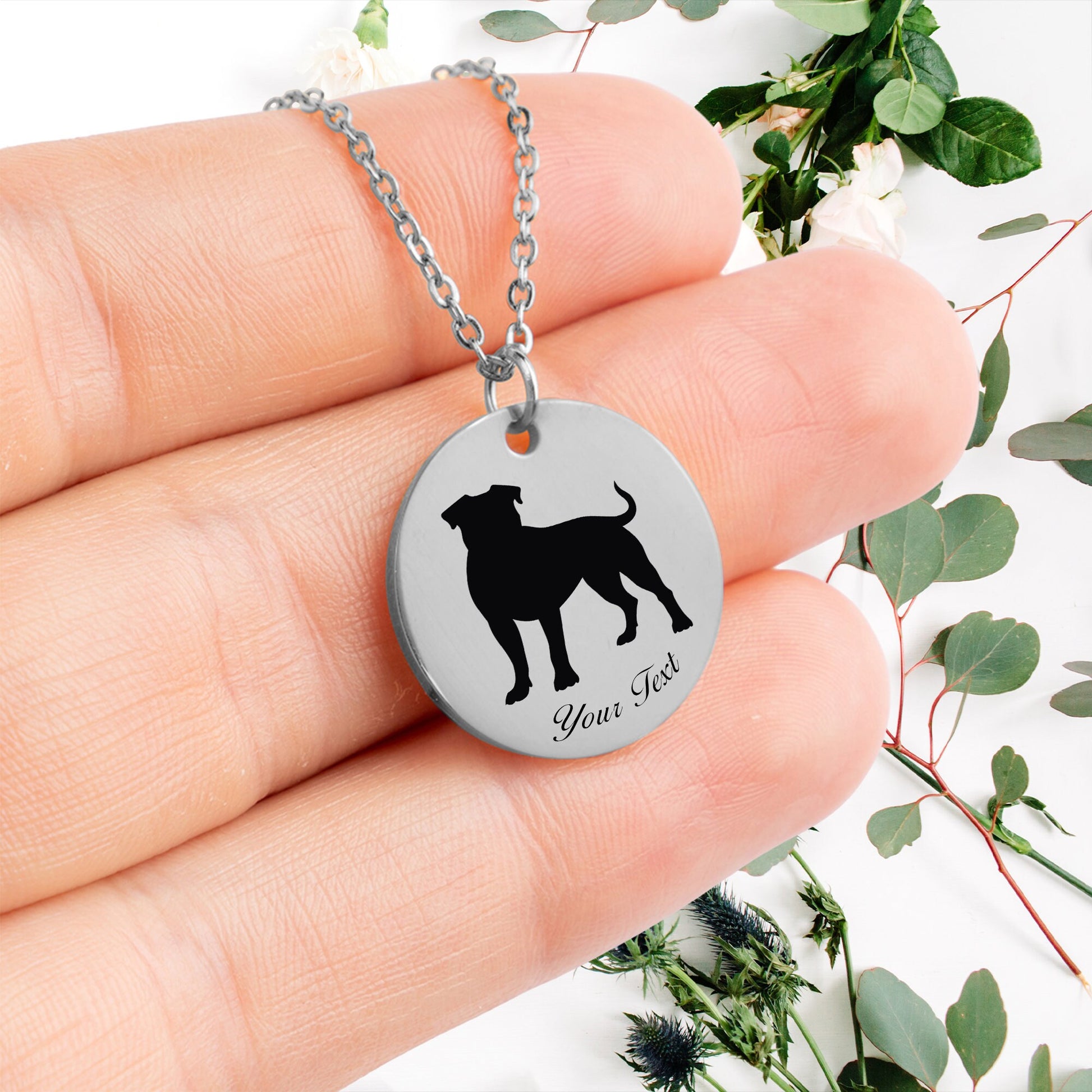 Personalized Pet Portrait Necklace - Personalize it