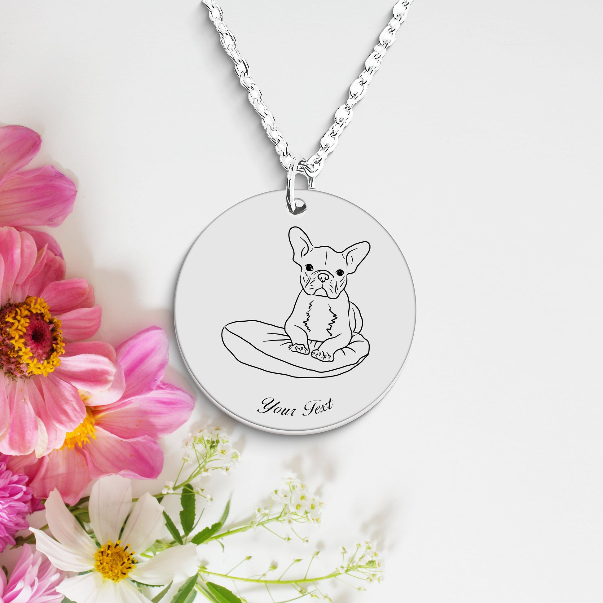 Personalized Pet Portrait Necklace - Personalize it