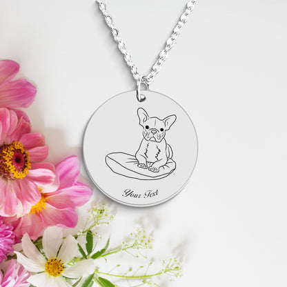 Personalized Pet Portrait Necklace - Personalize it