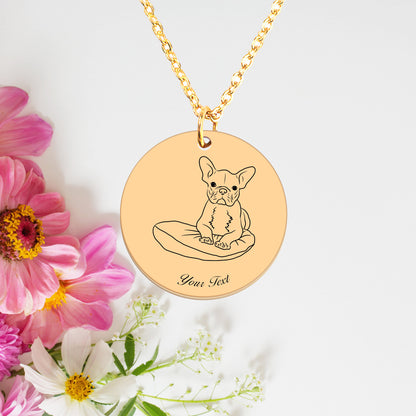 Personalized Pet Portrait Necklace - Personalize it