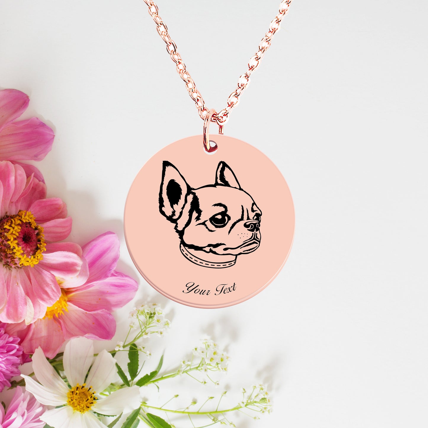 Personalized Pet Portrait Necklace - Personalize it