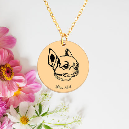 Personalized Pet Portrait Necklace - Personalize it