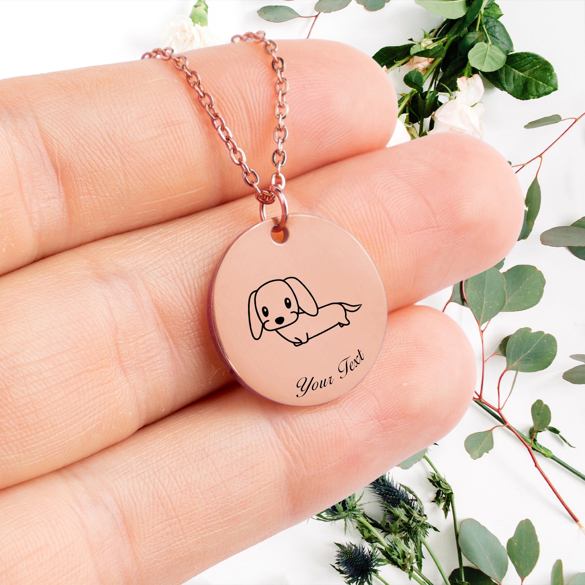 Personalized Pet Portrait Necklace - Personalize it