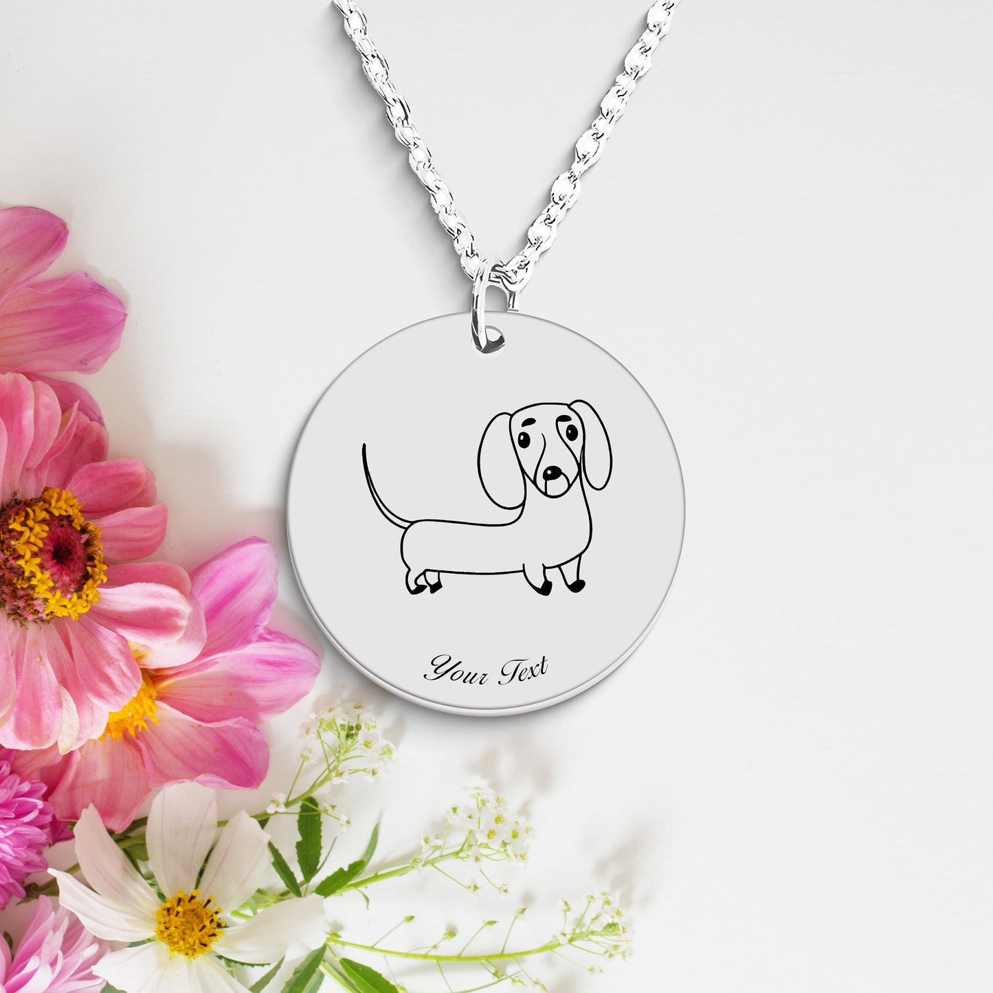 Personalized Pet Portrait Necklace - Personalize it