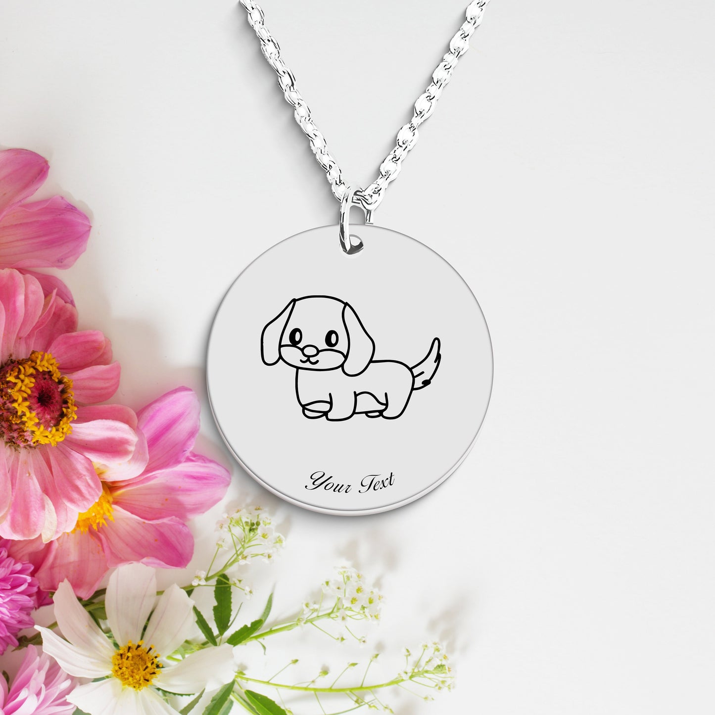 Personalized Pet Portrait Necklace - Personalize it