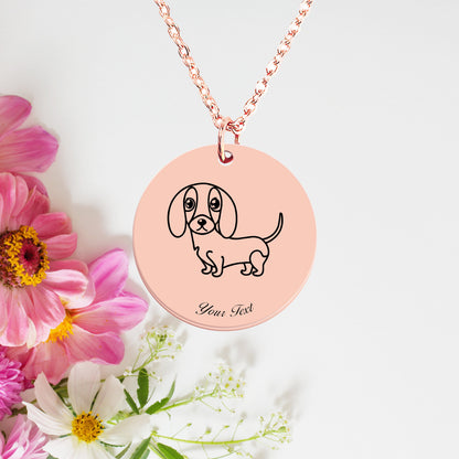 Personalized Pet Portrait Necklace - Personalize it