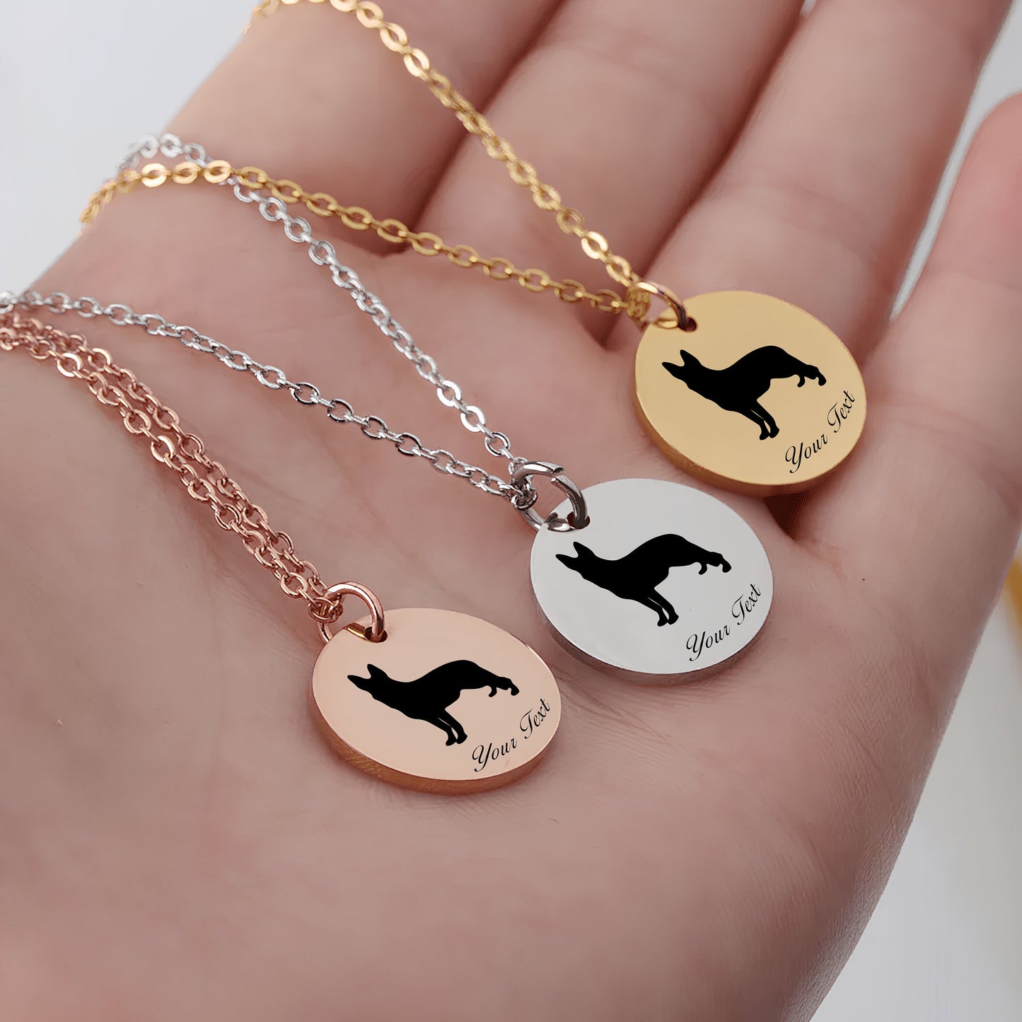 Personalized Pet Portrait Necklace - Personalize it