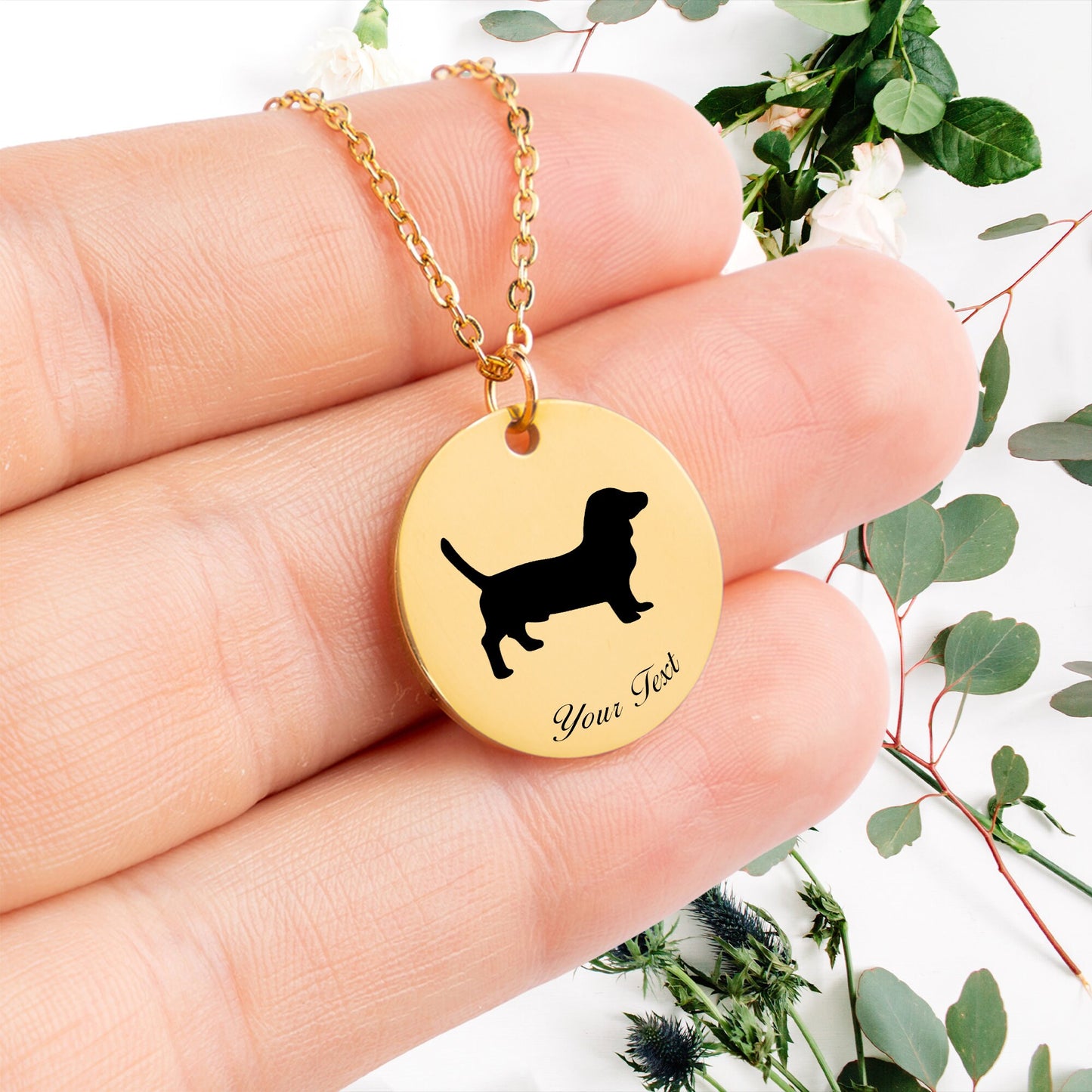 Personalized Pet Portrait Necklace - Personalize it