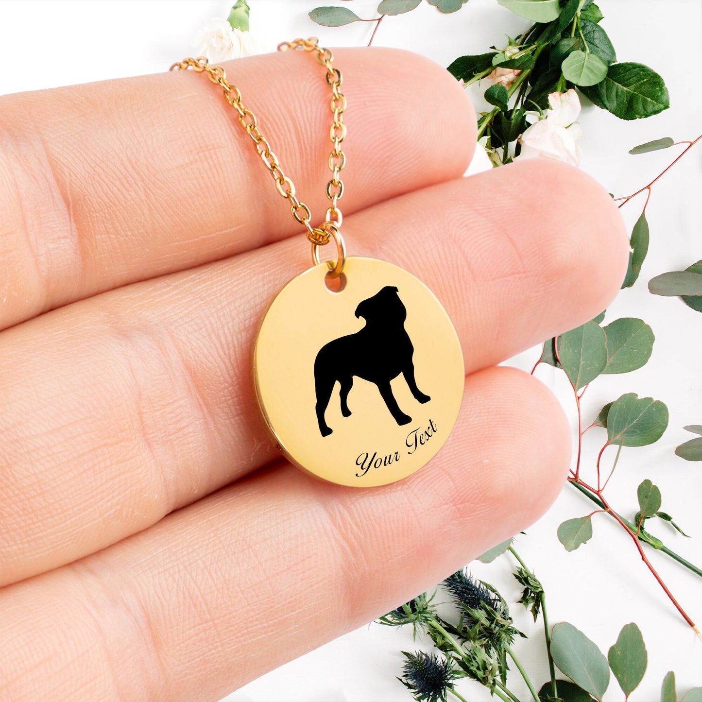 Personalized Pet Portrait Necklace - Personalize it