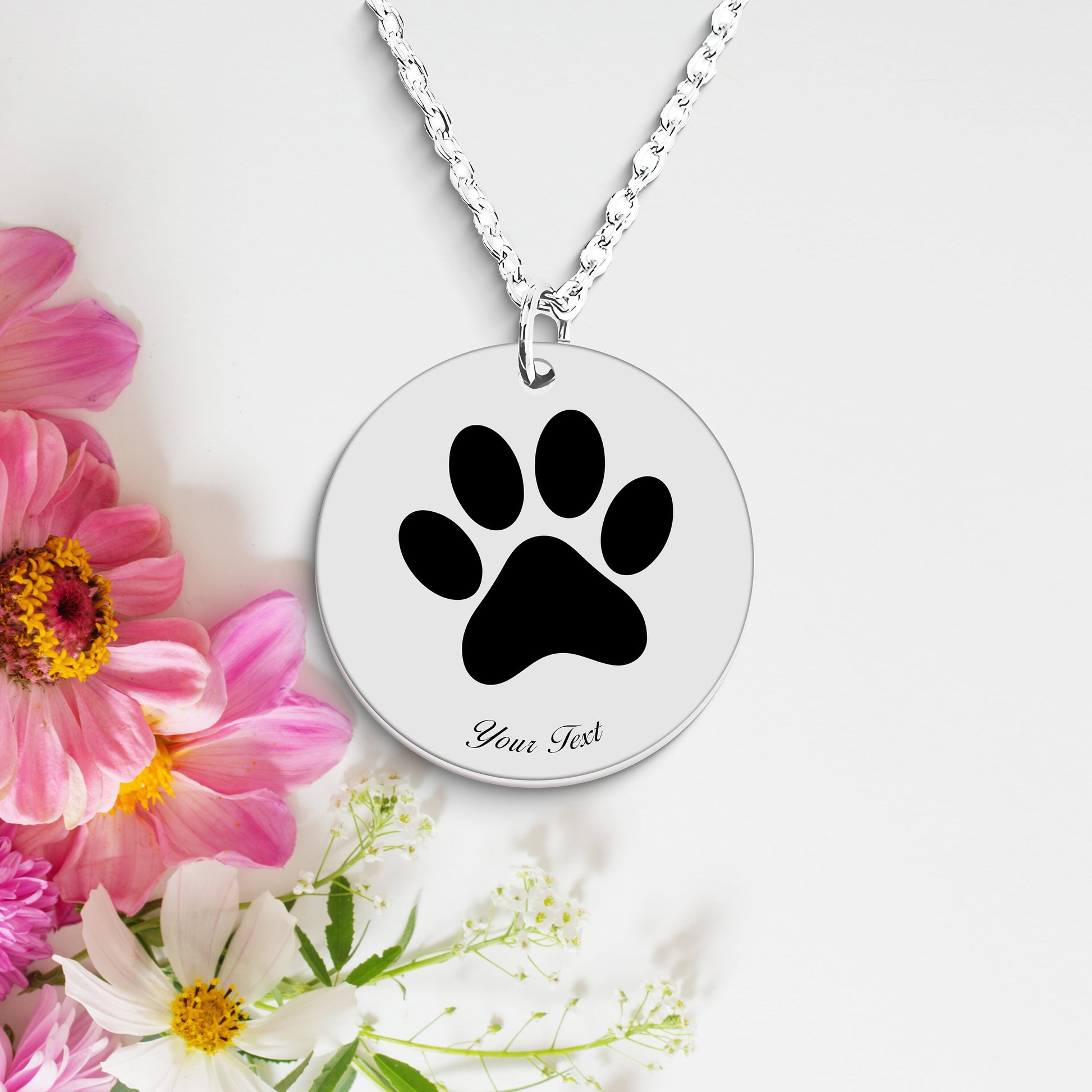 Personalized Pet Portrait Necklace - Personalize it