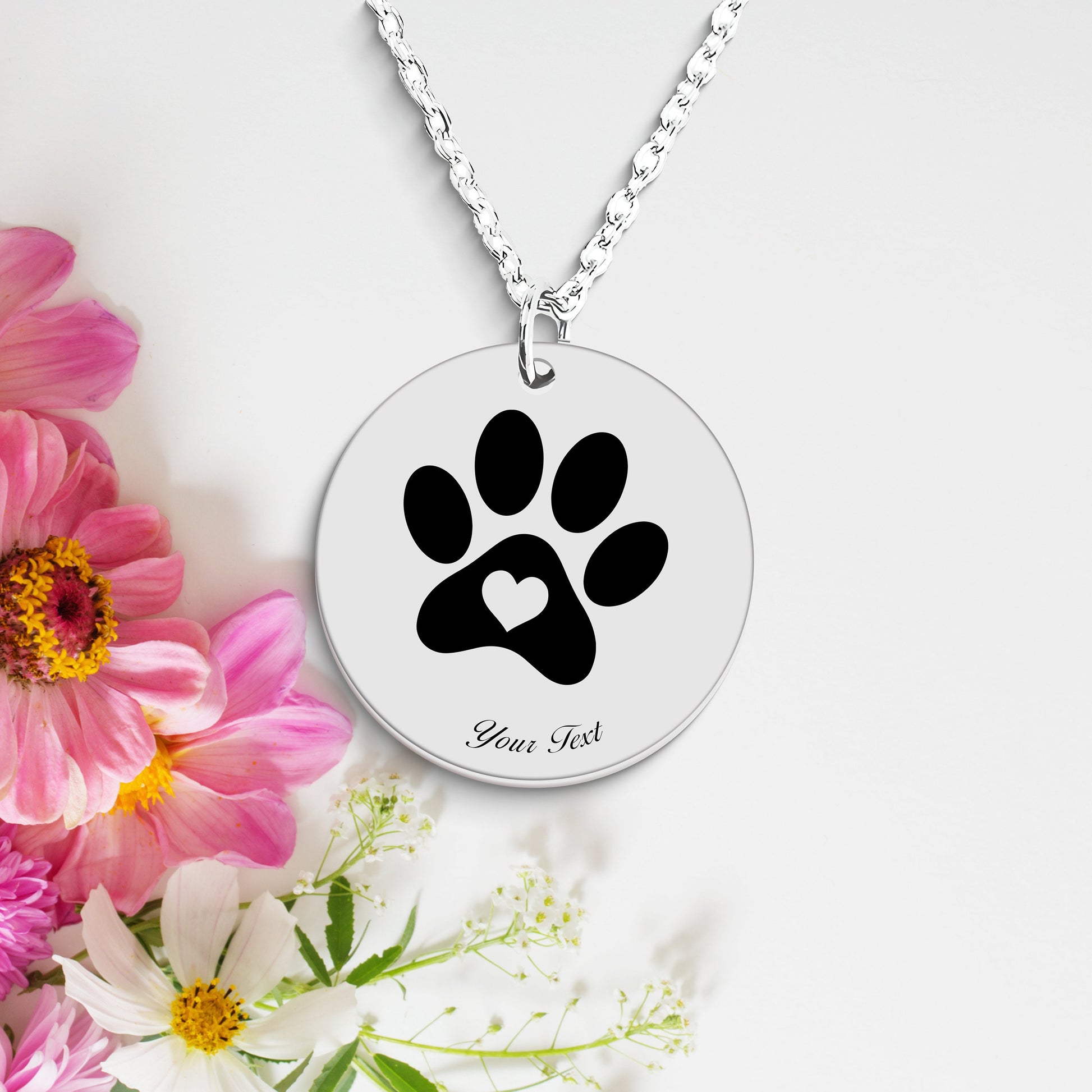 Personalized Pet Portrait Necklace - Personalize it