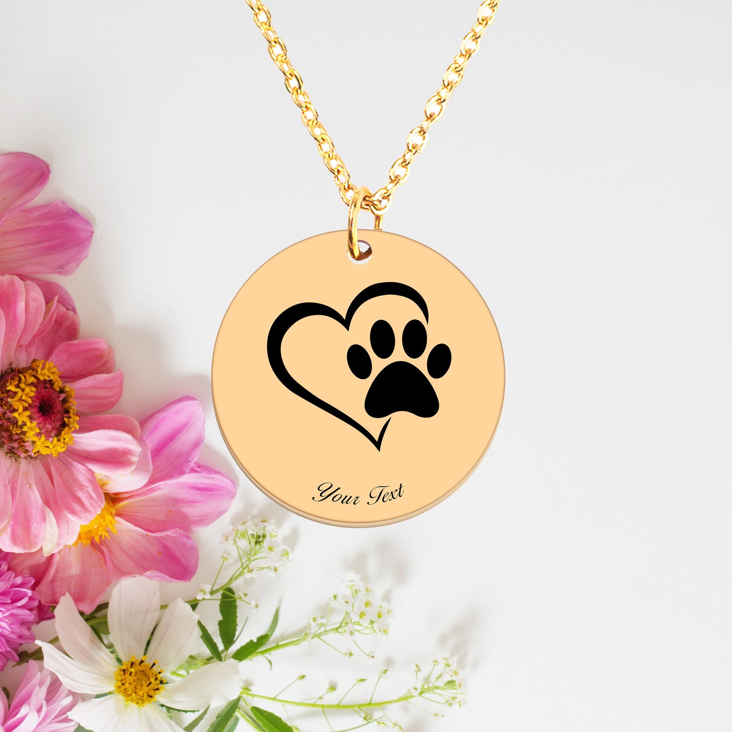 Personalized Pet Portrait Necklace - Personalize it