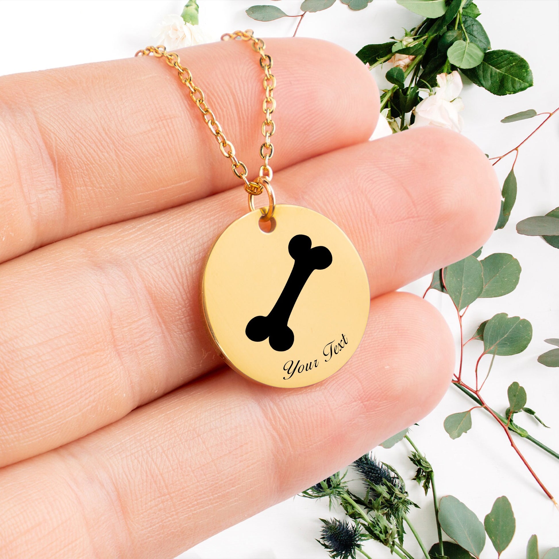 Personalized Pet Portrait Necklace - Personalize it