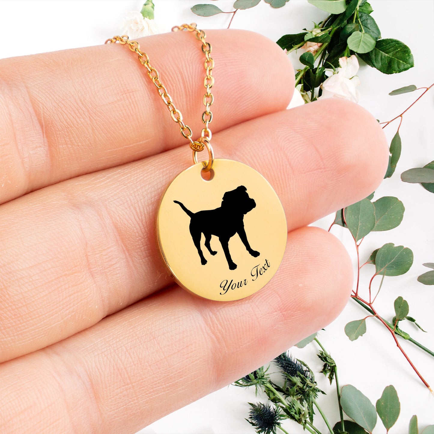 Personalized Pet Portrait Necklace - Personalize it