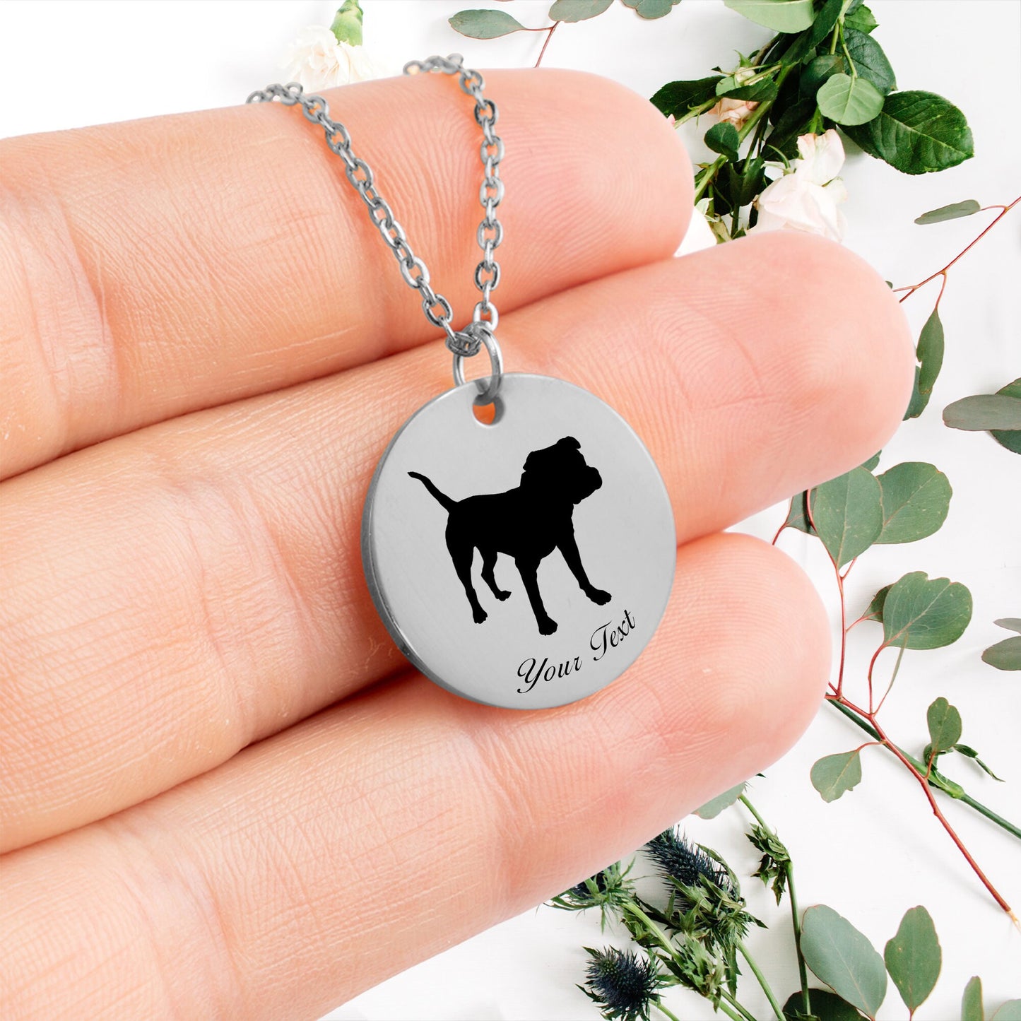 Personalized Pet Portrait Necklace - Personalize it