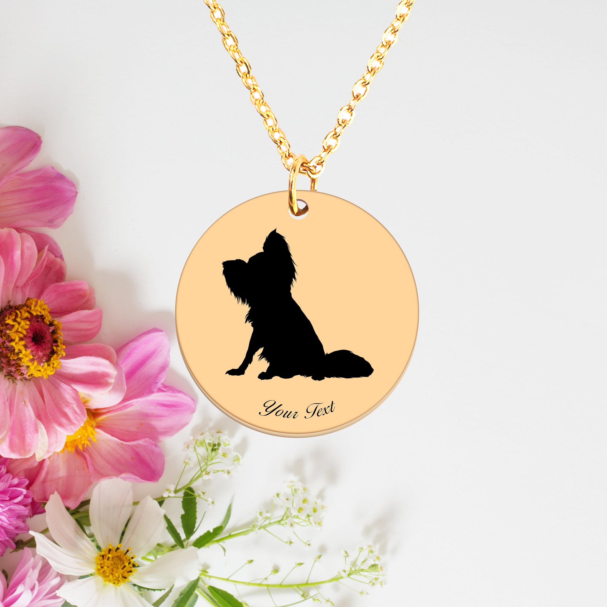 Personalized Pet Portrait Necklace - Personalize it