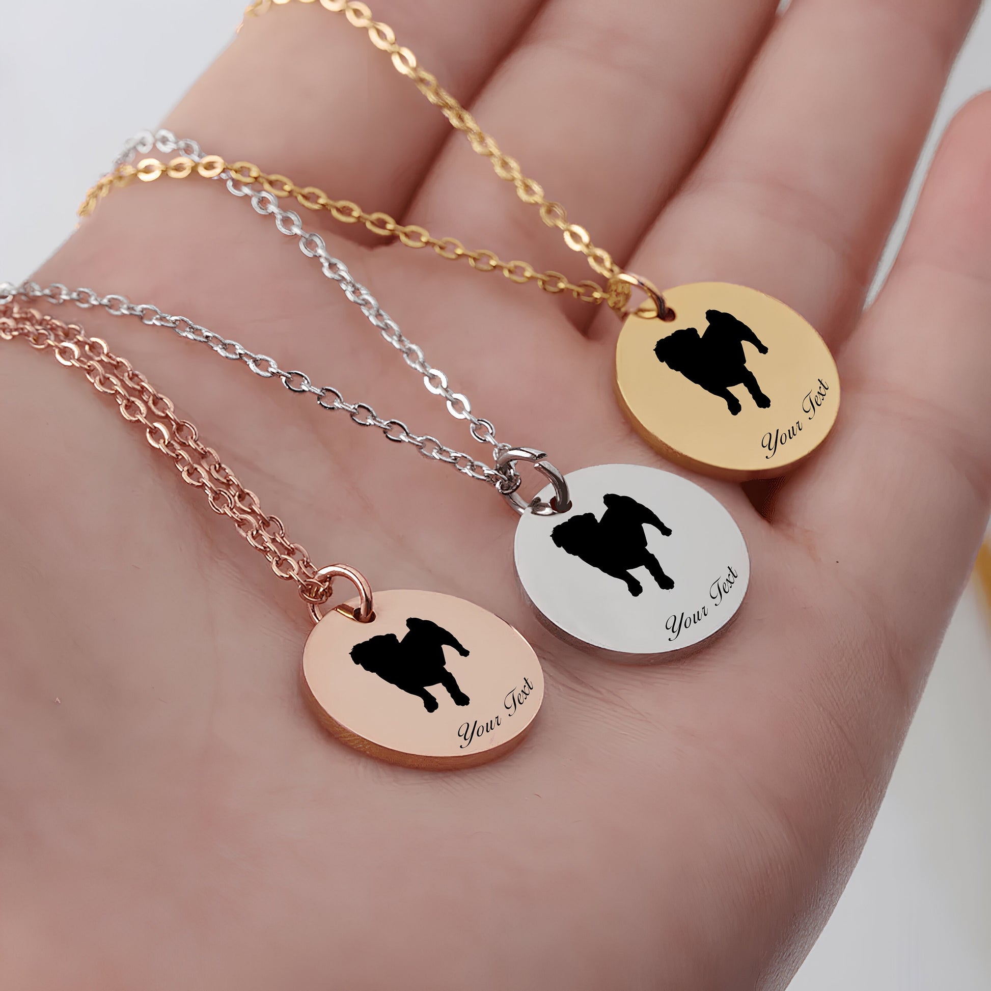 Personalized Pet Portrait Necklace - Personalize it