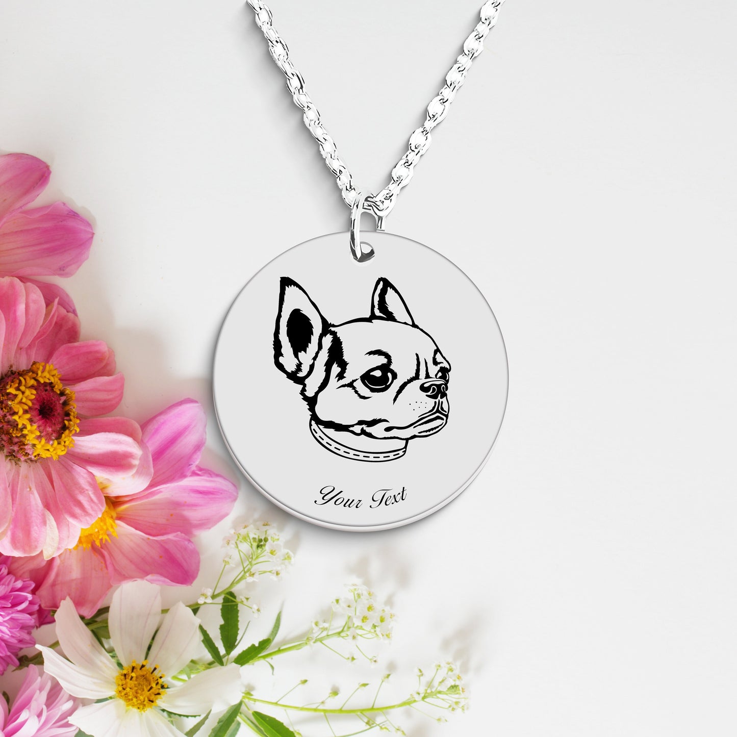 Personalized Pet Portrait Necklace - Personalize it