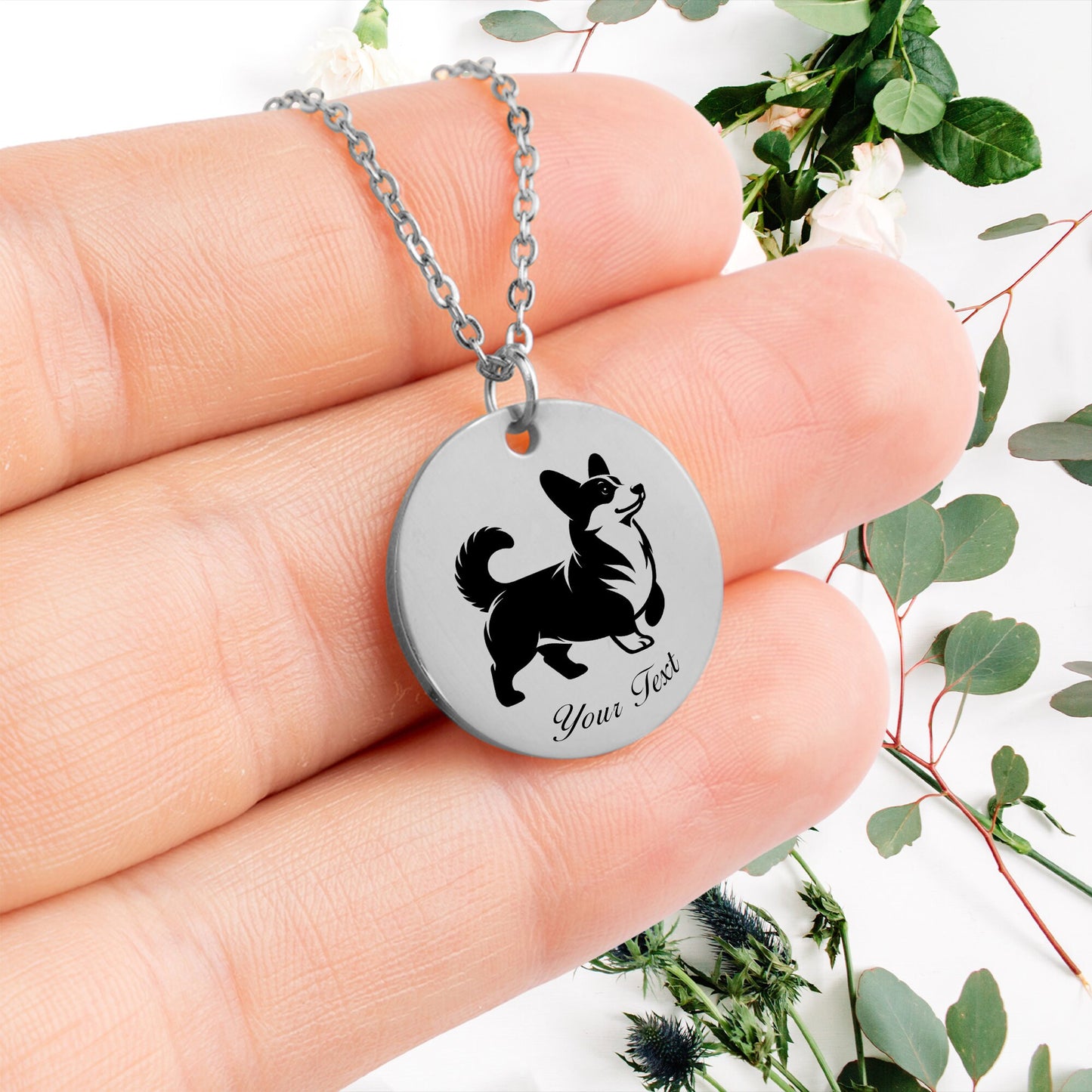 Personalized Pet Portrait Necklace - Personalize it