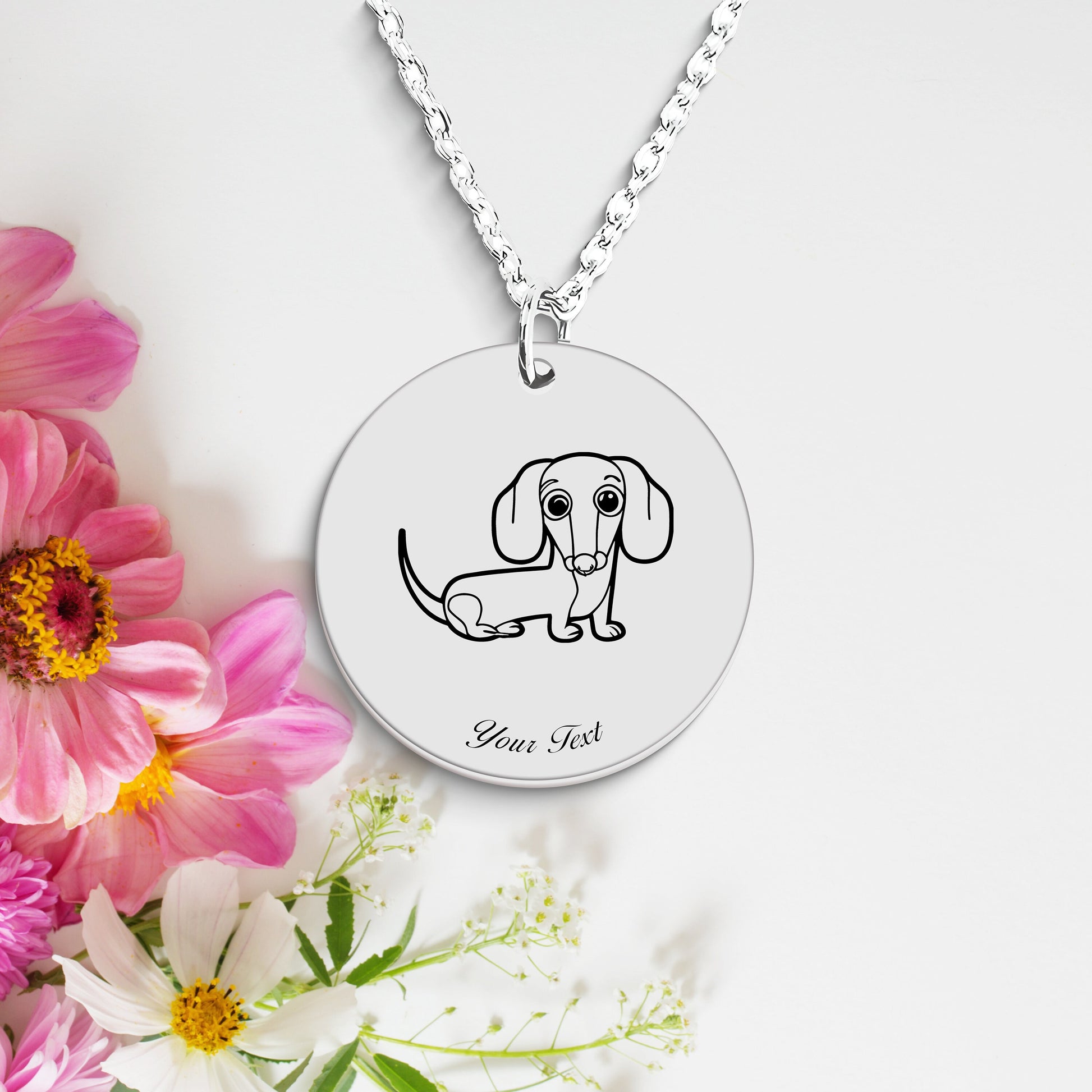 Personalized Pet Portrait Necklace - Personalize it