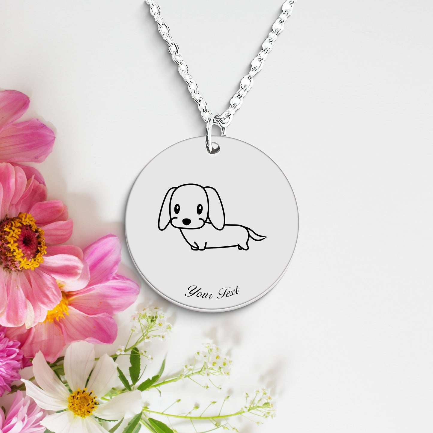 Personalized Pet Portrait Necklace - Personalize it