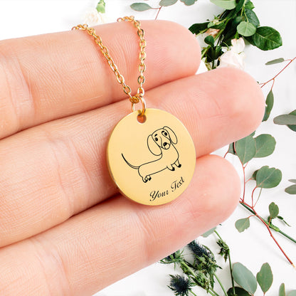 Personalized Pet Portrait Necklace - Personalize it