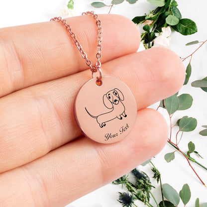 Personalized Pet Portrait Necklace - Personalize it