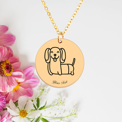 Personalized Pet Portrait Necklace - Personalize it