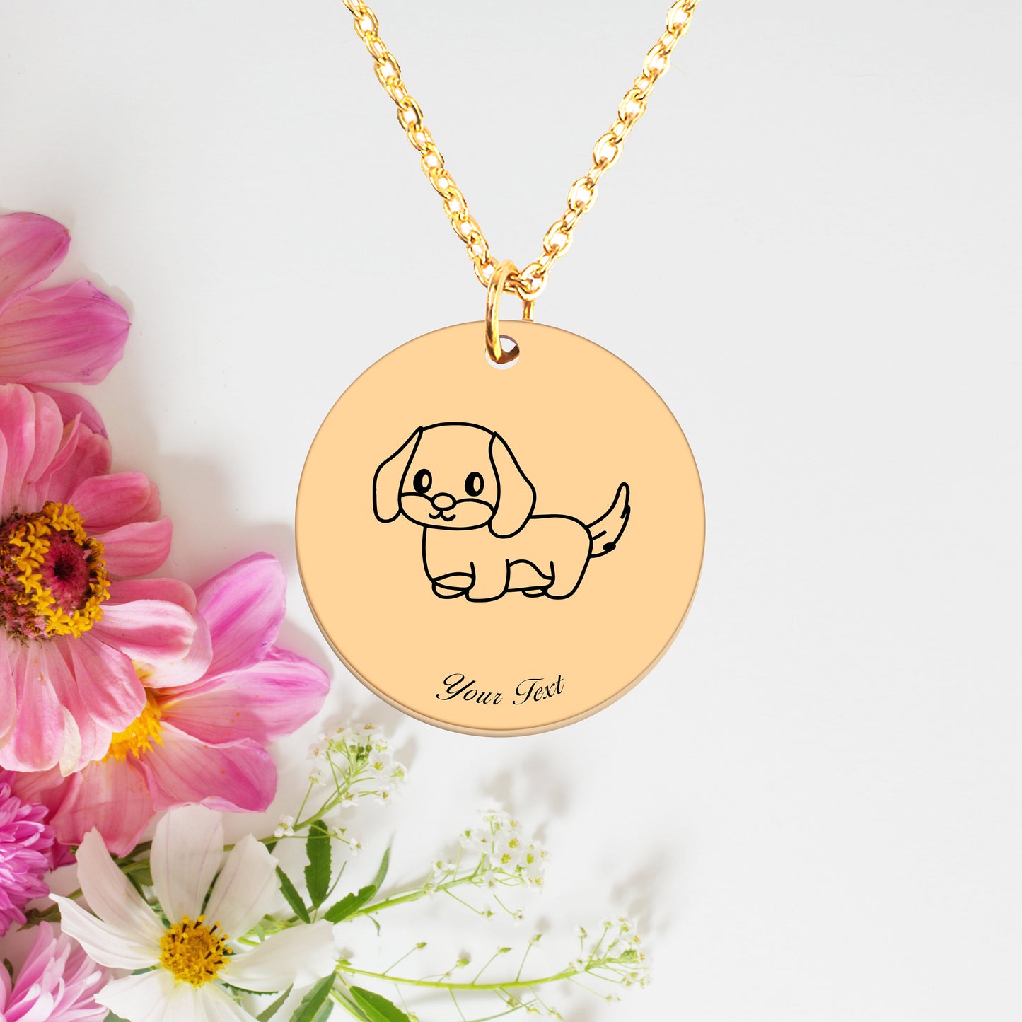 Personalized Pet Portrait Necklace - Personalize it