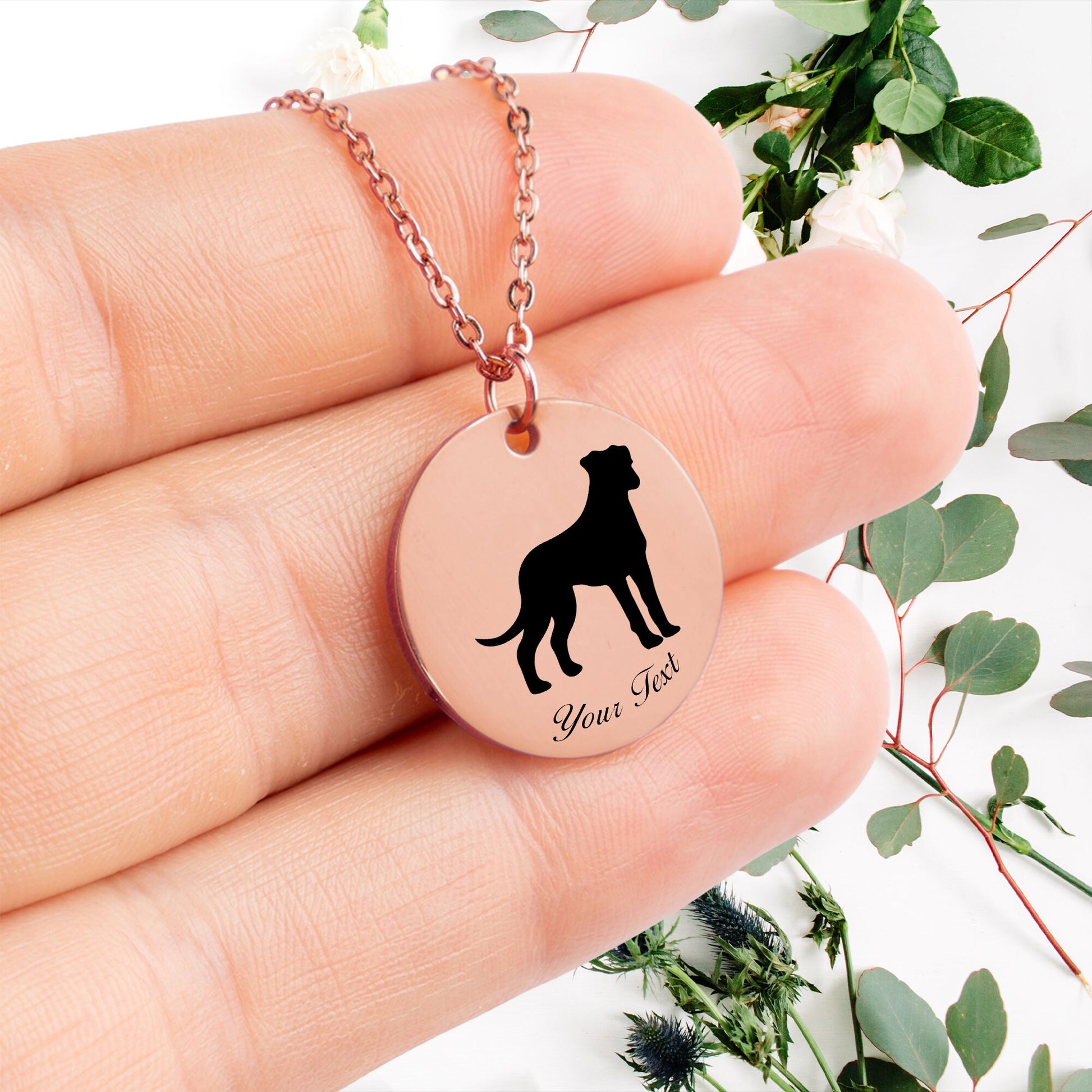 Personalized Pet Portrait Necklace - Personalize it