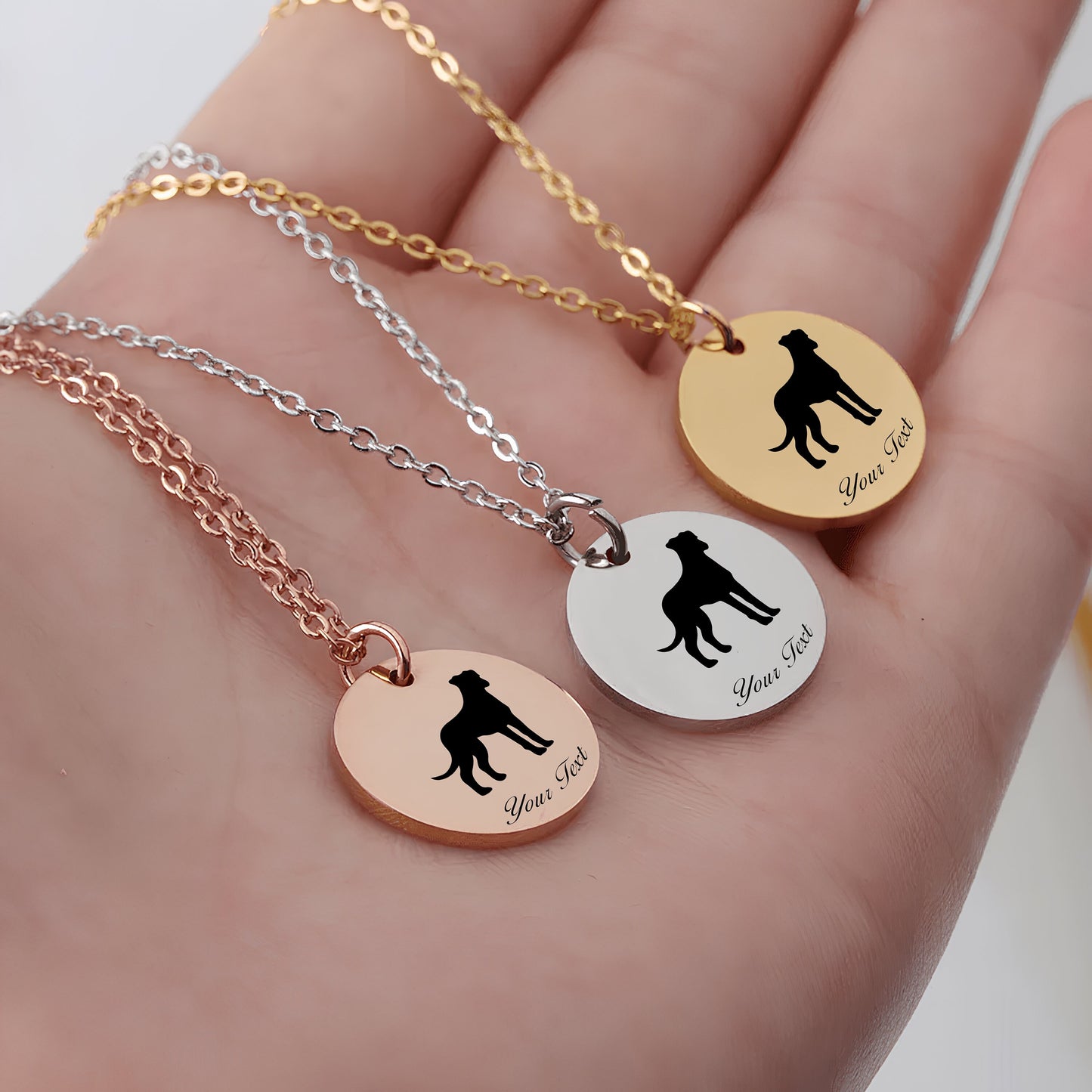 Personalized Pet Portrait Necklace - Personalize it