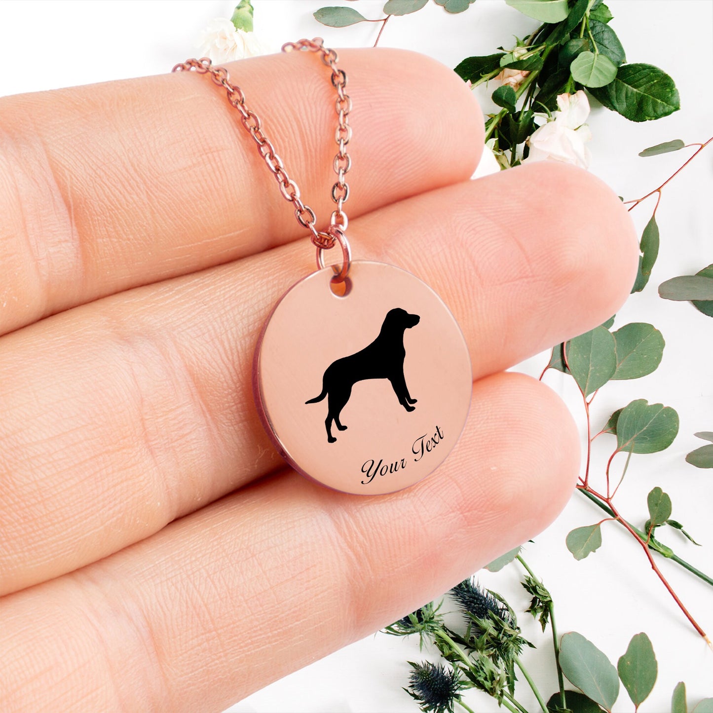 Personalized Pet Portrait Necklace - Personalize it