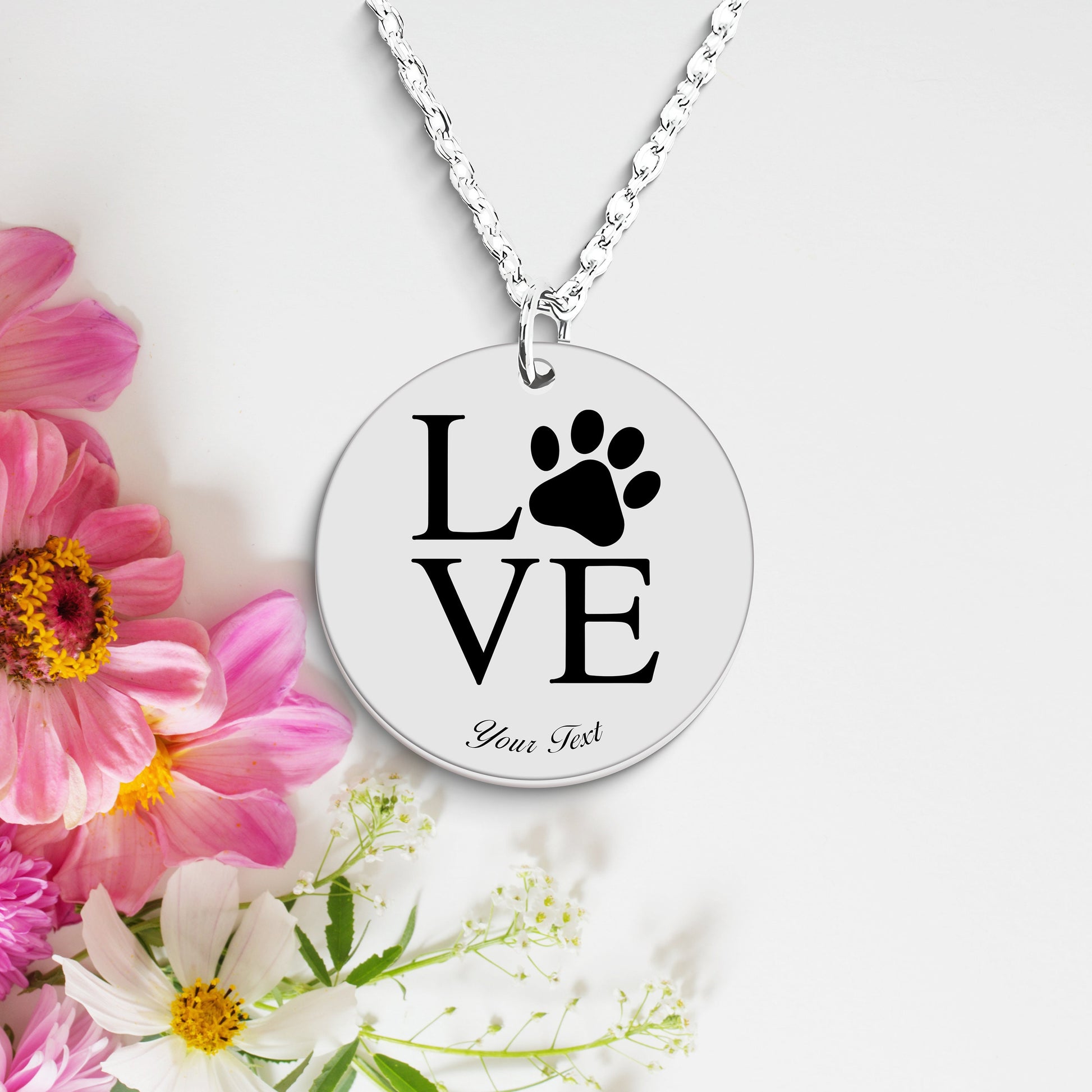 Personalized Pet Portrait Necklace - Personalize it