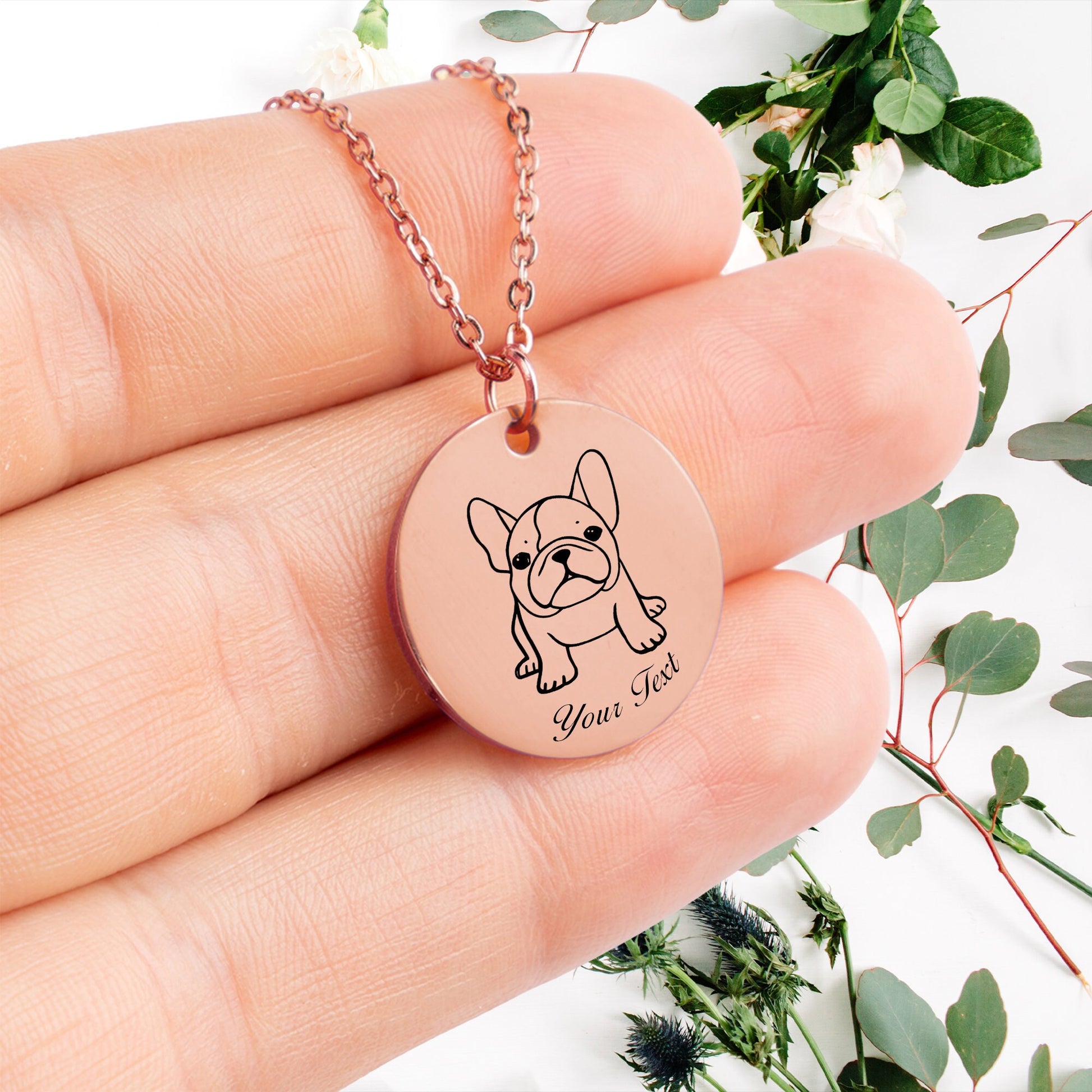 Personalized Pet Portrait Necklace - Personalize it