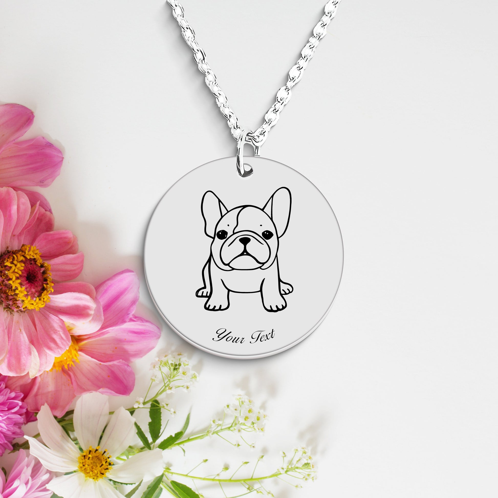 Personalized Pet Portrait Necklace - Personalize it