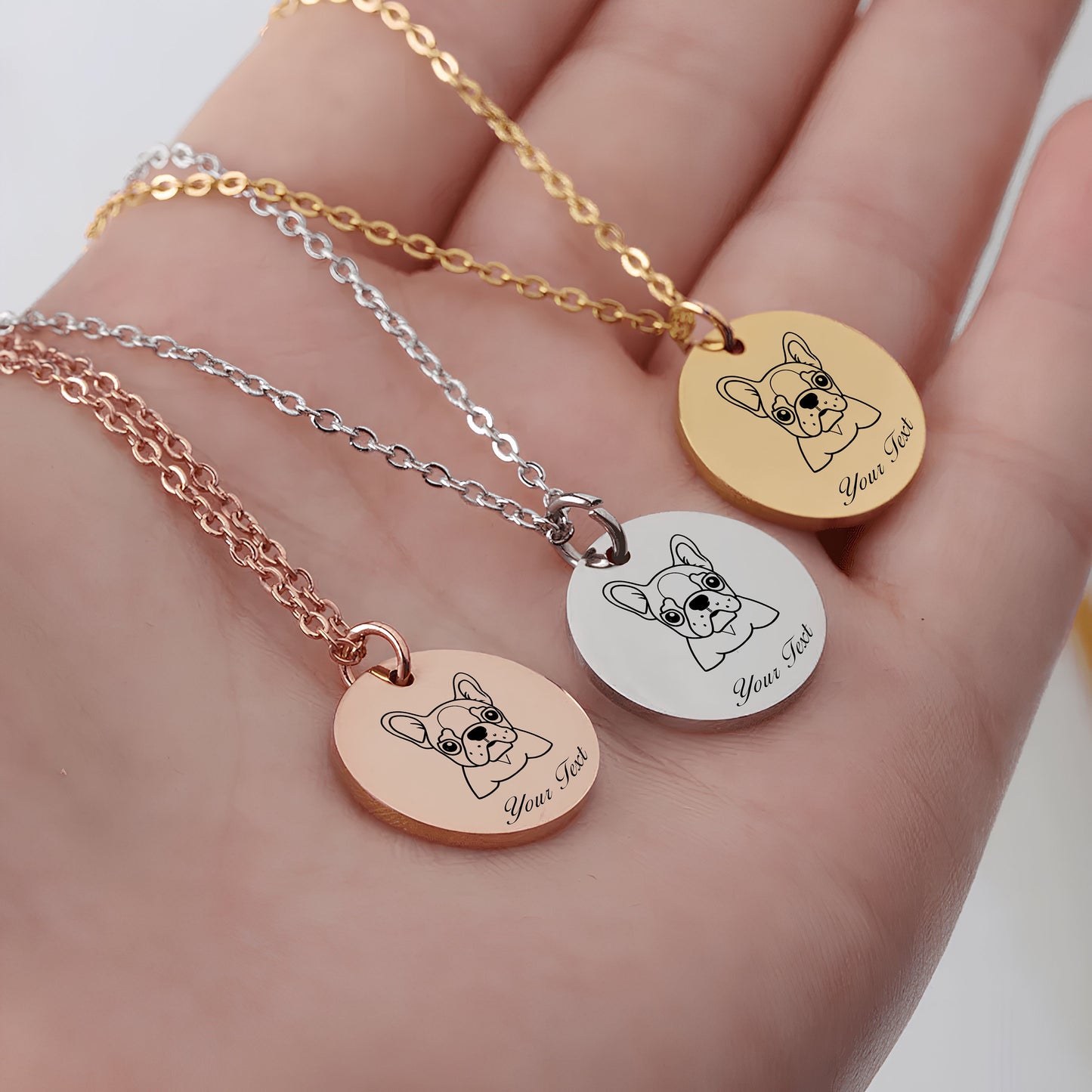 Personalized Pet Portrait Necklace - Personalize it