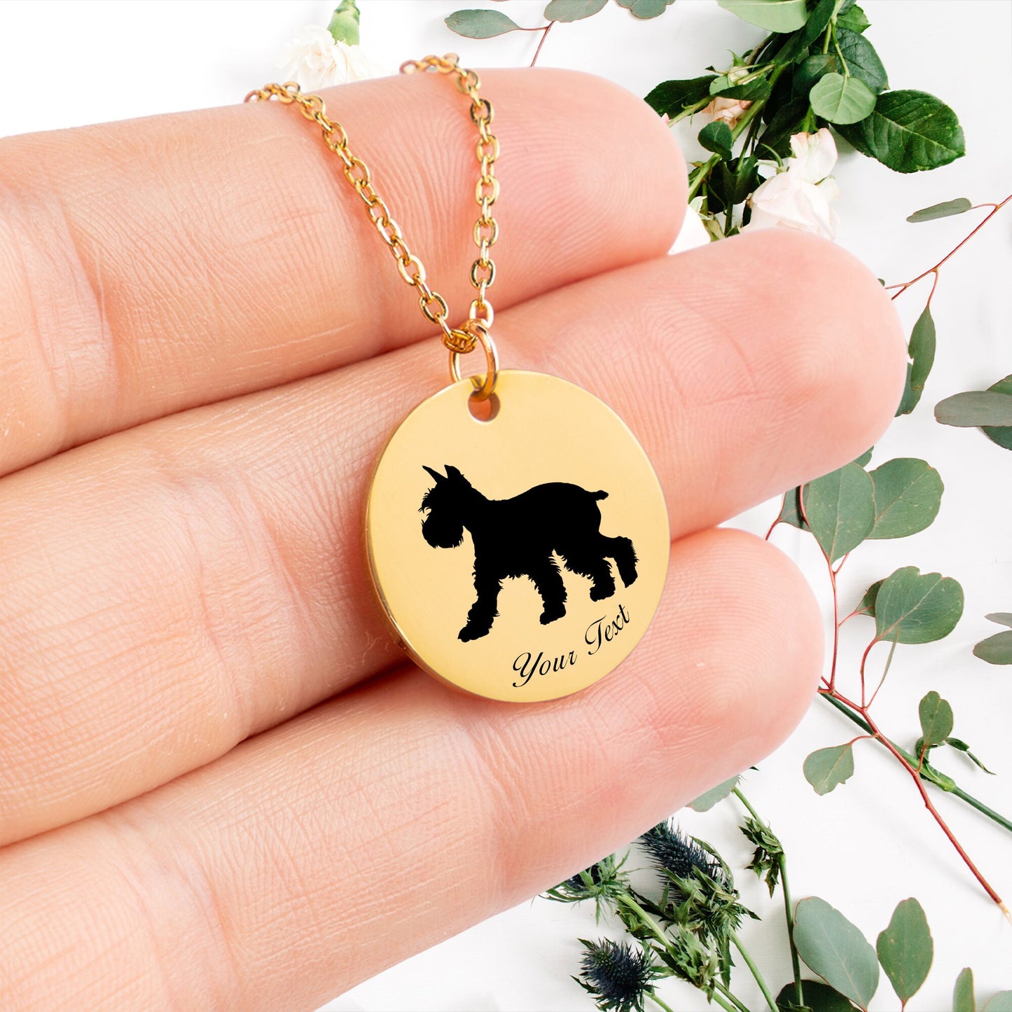 Personalized Pet Portrait Necklace - Personalize it