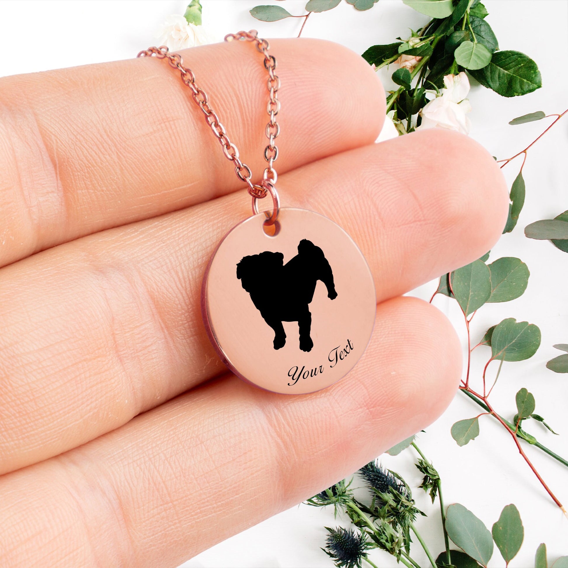 Personalized Pet Portrait Necklace - Personalize it