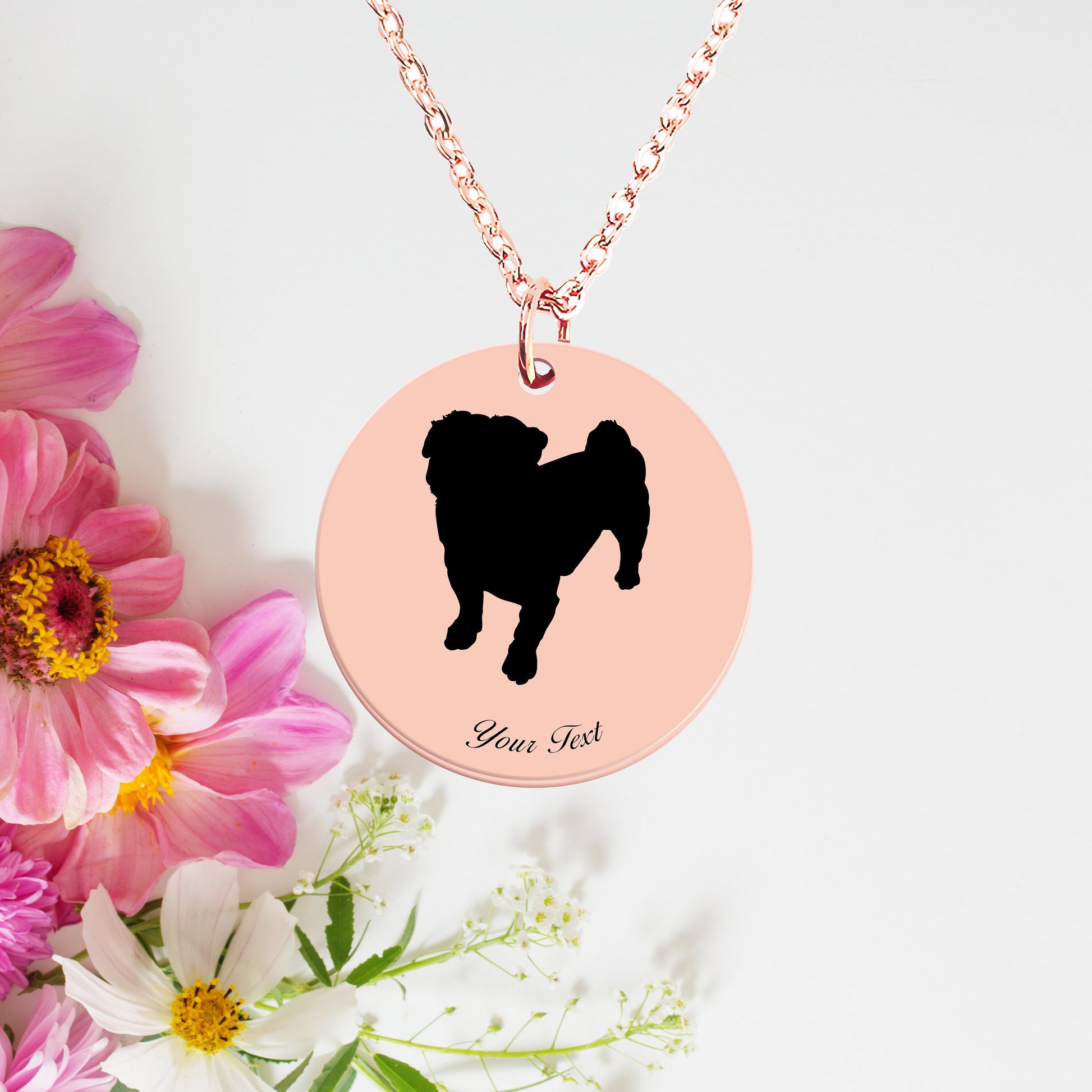 Personalized Pet Portrait Necklace - Personalize it