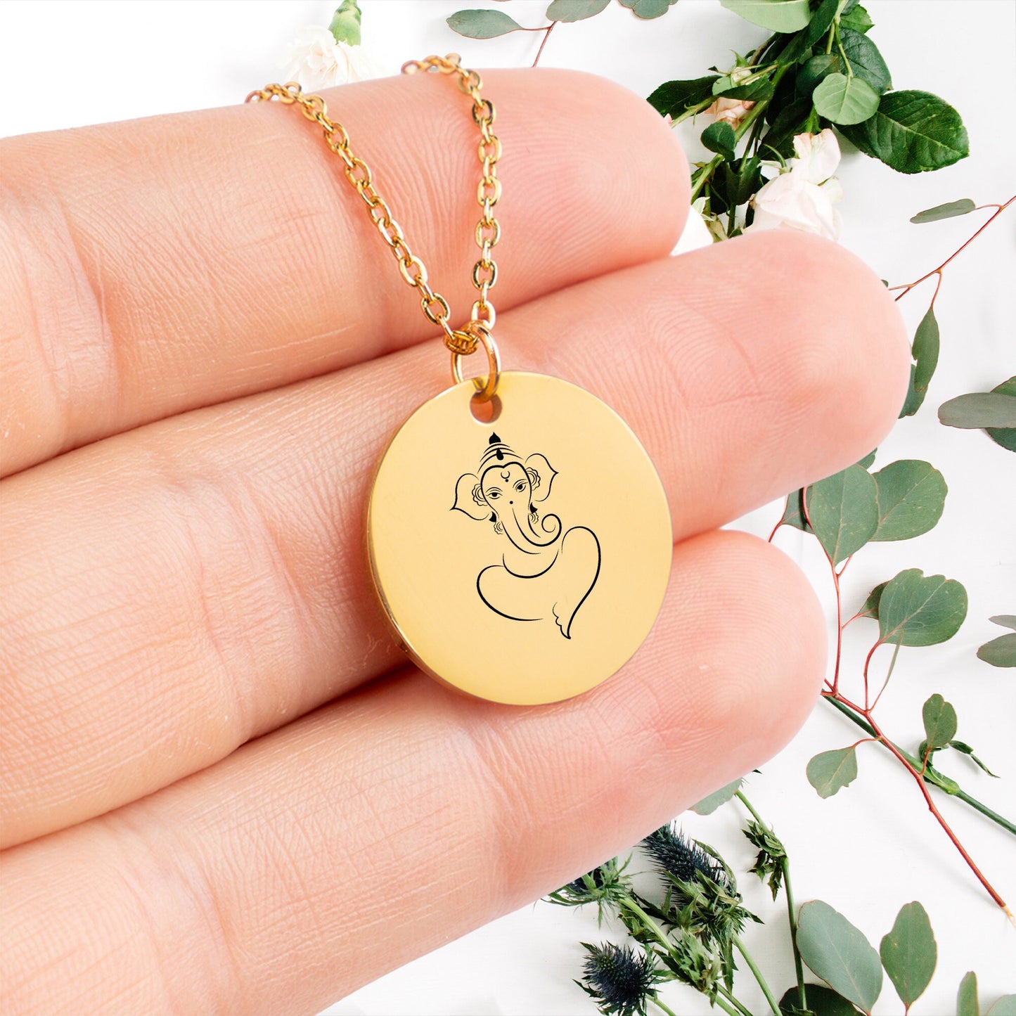 Lord Ganesha Necklace - Personalizable Gift