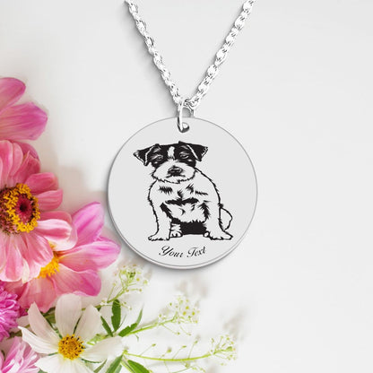 Cockapoo Dog Portrait Necklace - Personalizable Jewelry