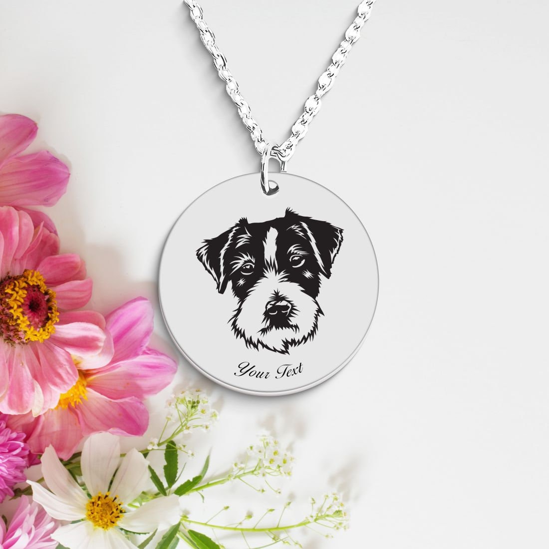 Cockapoo Dog Portrait Necklace - Personalizable Jewelry