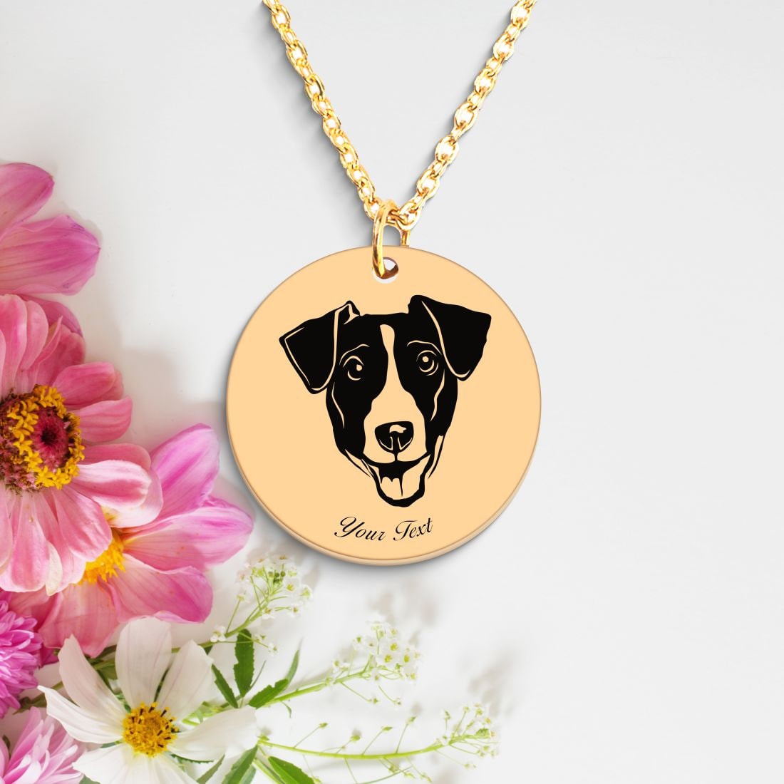 Jack Russell Dog Portrait Necklace - Personalizable Jewelry