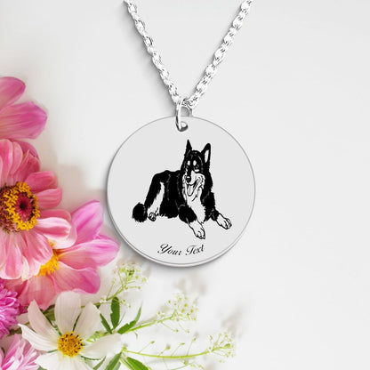 Rhodesian Ridgeback Dog Portrait Necklace - Personalizable Jewelry