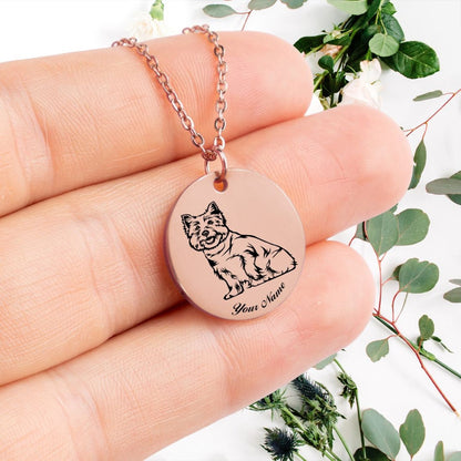 West Highland Dog Portrait Necklace - Personalizable Jewelry