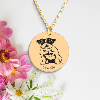 Cockapoo Dog Portrait Necklace - Personalizable Jewelry